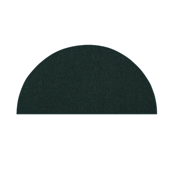 Furnish My Place Neyland Custom Rug - 18" x 36", Half Round, Dark Green, Floor Area Rug for Patio, Garden, Hallway, Living Room