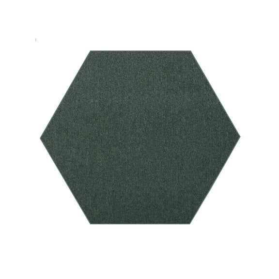 Furnish My Place Neyland Custom Rug - 2 ft., Hexagon, Teal, Floor Area Rug for Patio, Garden, Hallway, Living Room