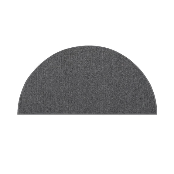 Furnish My Place Neyland Custom Rug - 24" x 48", Half Round, Gray, Floor Area Rug for Patio, Garden, Hallway, Living Room