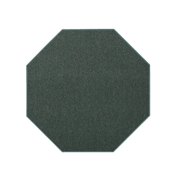 Furnish My Place Neyland Custom Rug - 4 ft., Octagon, Teal, Floor Area Rug for Patio, Garden, Hallway, Living Room