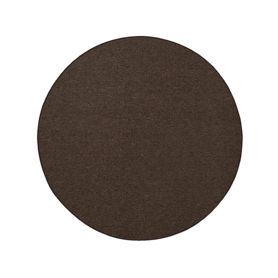 Furnish My Place Neyland Custom Rug - 5 ft., Round, Chocolate, Floor Area Rug for Patio, Garden, Hallway, Living Room