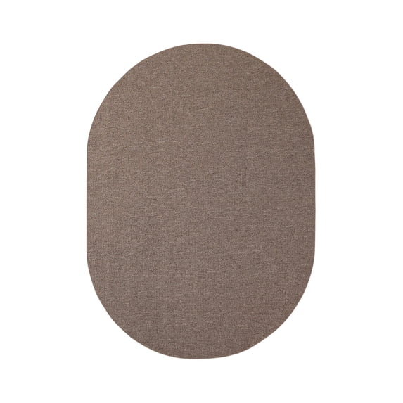 Furnish My Place Neyland Custom Rug - 5 ft. x 8 ft., Oval, Brown, Floor Area Rug for Patio, Garden, Hallway, Living Room
