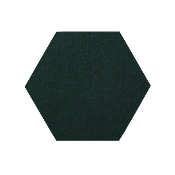 Furnish My Place Neyland Custom Rug - 6 ft., Hexagon, Dark Green, Floor Area Rug for Patio, Garden, Hallway, Living Room