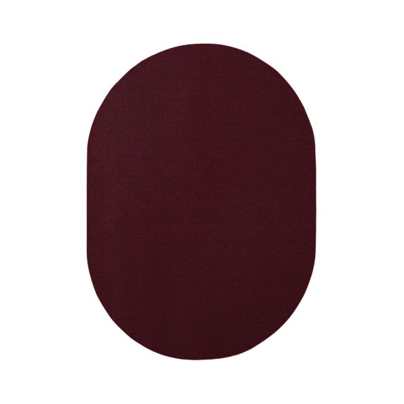 Furnish My Place Neyland Custom Rug - 6 ft. x 8 ft., Oval, Burgundy, Floor Area Rug for Patio, Garden, Hallway, Living Room