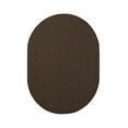 thumbnail image 1 of Furnish My Place Neyland Custom Rug - 6 ft. x 8 ft., Oval, Chocolate, Floor Area Rug for Patio, Garden, Hallway, Living Room, 1 of 12