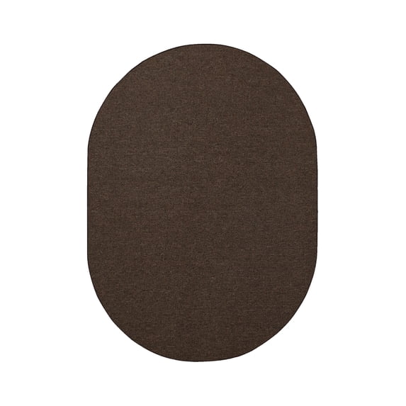 Furnish My Place Neyland Custom Rug - 6 ft. x 8 ft., Oval, Chocolate, Floor Area Rug for Patio, Garden, Hallway, Living Room