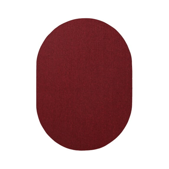 Furnish My Place Neyland Custom Rug - 6 ft. x 8 ft., Oval, Red, Floor Area Rug for Patio, Garden, Hallway, Living Room