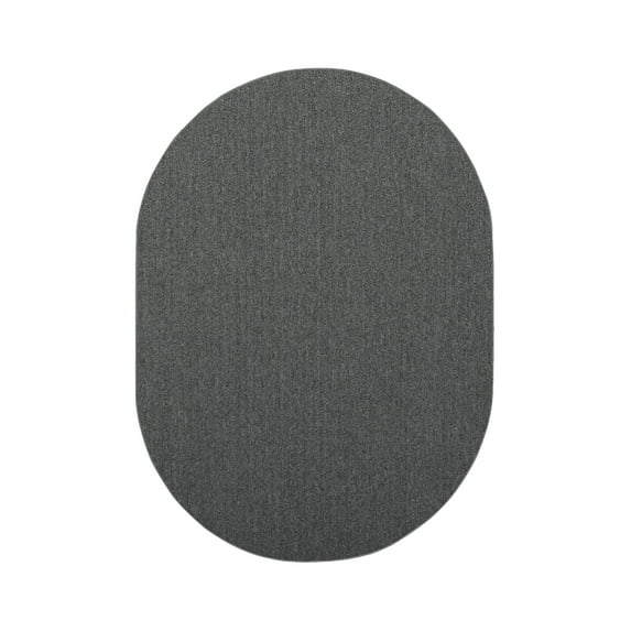 Furnish My Place Neyland Custom Rug - 6 ft. x 9 ft., Oval, Gray, Floor Area Rug for Patio, Garden, Hallway, Living Room