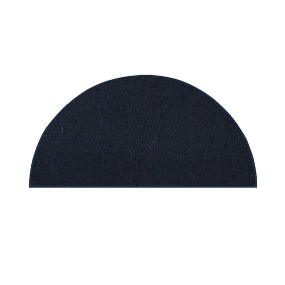 Furnish My Place Neyland Custom Rug - 60" x 120", Half Round, Navy, Floor Area Rug for Patio, Garden, Hallway, Living Room