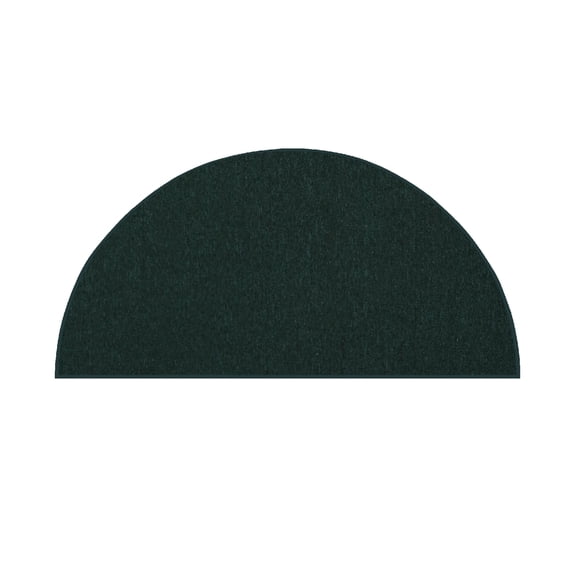 Furnish My Place Neyland Custom Rug - 66" x 132", Half Round, Dark Green, Floor Area Rug for Patio, Garden, Hallway, Living Room