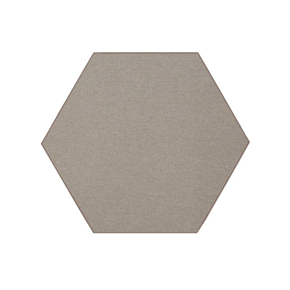 Furnish My Place Neyland Custom Rug - 7 ft., Hexagon, Beige, Floor Area Rug for Patio, Garden, Hallway, Living Room