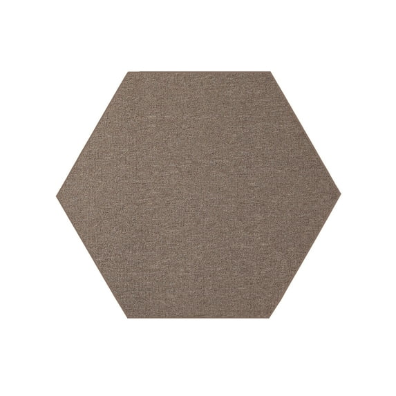 Furnish My Place Neyland Custom Rug - 7 ft., Hexagon, Brown, Floor Area Rug for Patio, Garden, Hallway, Living Room