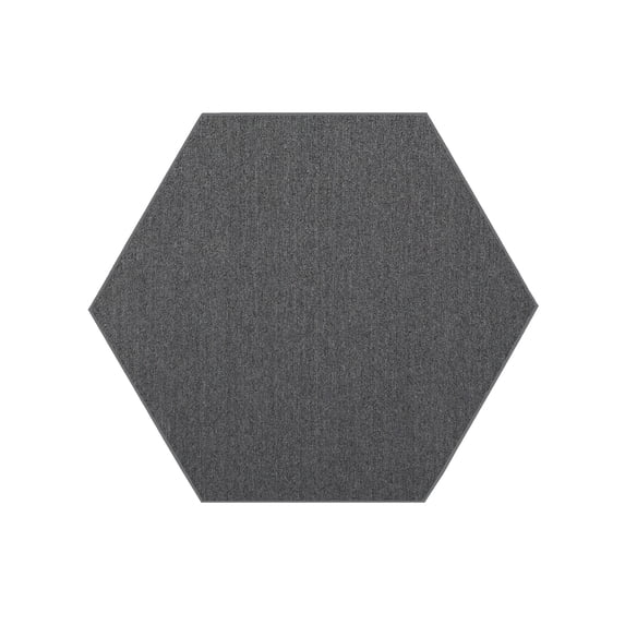 Furnish My Place Neyland Custom Rug - 7 ft., Hexagon, Gray, Floor Area Rug for Patio, Garden, Hallway, Living Room