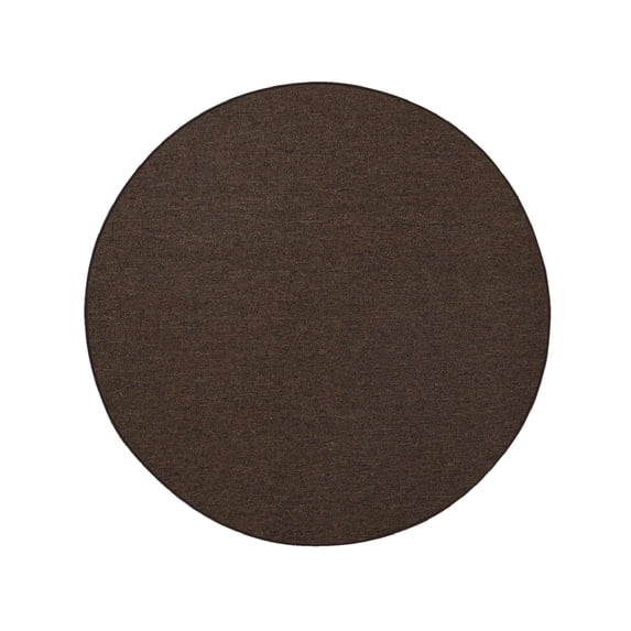 Furnish My Place Neyland Custom Rug - 7 ft., Round, Chocolate, Floor Area Rug for Patio, Garden, Hallway, Living Room
