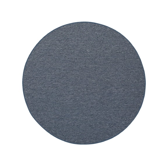 Furnish My Place Neyland Custom Rug - 7 ft., Round, Petrol Blue, Floor Area Rug for Patio, Garden, Hallway, Living Room