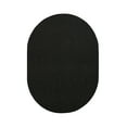 thumbnail image 1 of Furnish My Place Neyland Custom Rug - 7 ft. x 9 ft., Oval, Black, Floor Area Rug for Patio, Garden, Hallway, Living Room, 1 of 12
