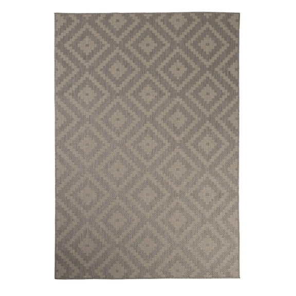 Furnish My Place Outdoor Accent Diamond Rug - 2 ft. x 3 ft., Dove