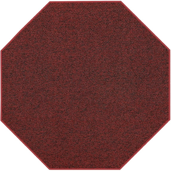 Furnish My Place Outdoor Area Rug – 5 ft, Octagon, Burgundy, Floor Rug for Patios, Garden, Decks, Wedding Tents| Home Decor Turf