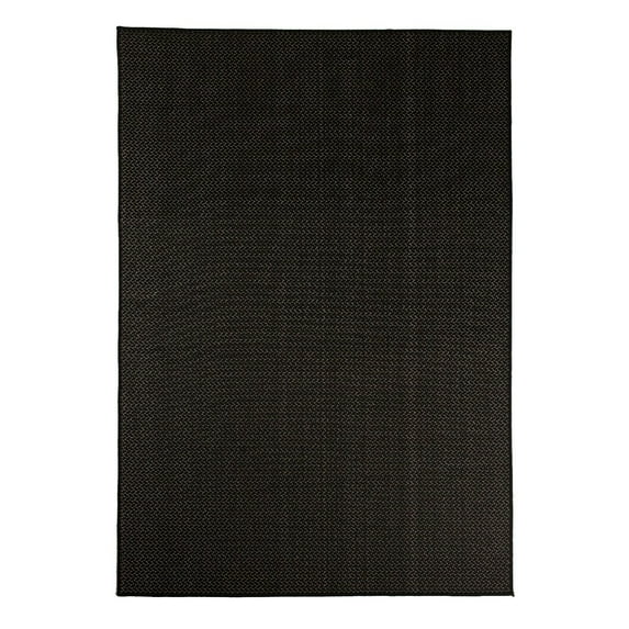 Furnish My Place Outdoor Collection Accent Area Rug - 5 ft. 3 in. x 7 ft. 6 in. Charcoal, Minimalistic Waterproof Rug for Living Room, Patio