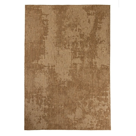 Furnish My Place Outdoor Collection Vintage Faded Rug - 5 ft. 3 in. x 7 ft. 6 in. Neutral, Bohemian, Water Proof Rug for Patio, Bedroom
