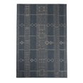 thumbnail image 1 of Furnish My Place Outdoor Geometric Pattern Rug - 2 ft. x 3 ft., Midnight Blue, 1 of 6