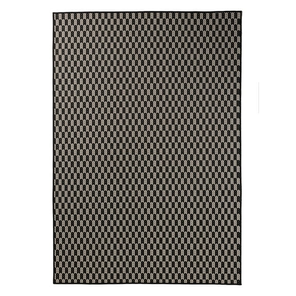 Furnish My Place Outdoor Geometric Rug - 2 ft. x 3 ft., Black