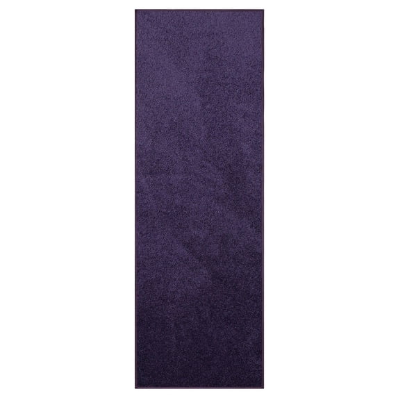 Furnish My Place Purple 4' x 42' Solid Color Rug Runner, Made In Usa, Living Room, Indoor