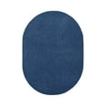 thumbnail image 1 of Furnish My Place Royal Blue 2' x 26' Oval Solid Color Rug Made In Usa, 1 of 10