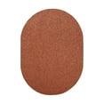 thumbnail image 1 of Furnish My Place Rust 4' x 5' Oval Solid Color Rug Made In Usa, 1 of 10