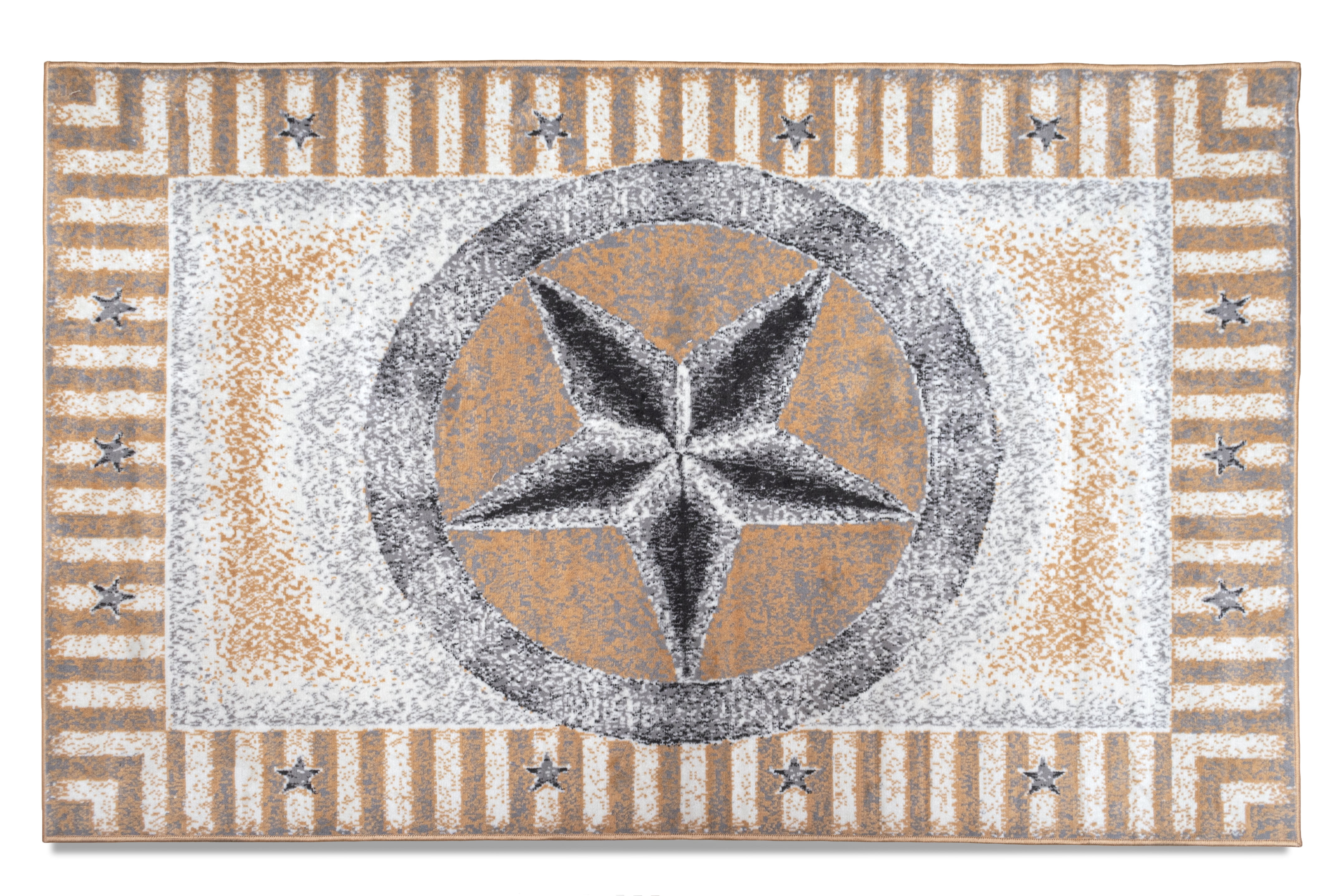 Small Star Rug Furnish My Place Texas Plush Star Rug - 3 ft. 5 in. x 5 ft. 6 in ...