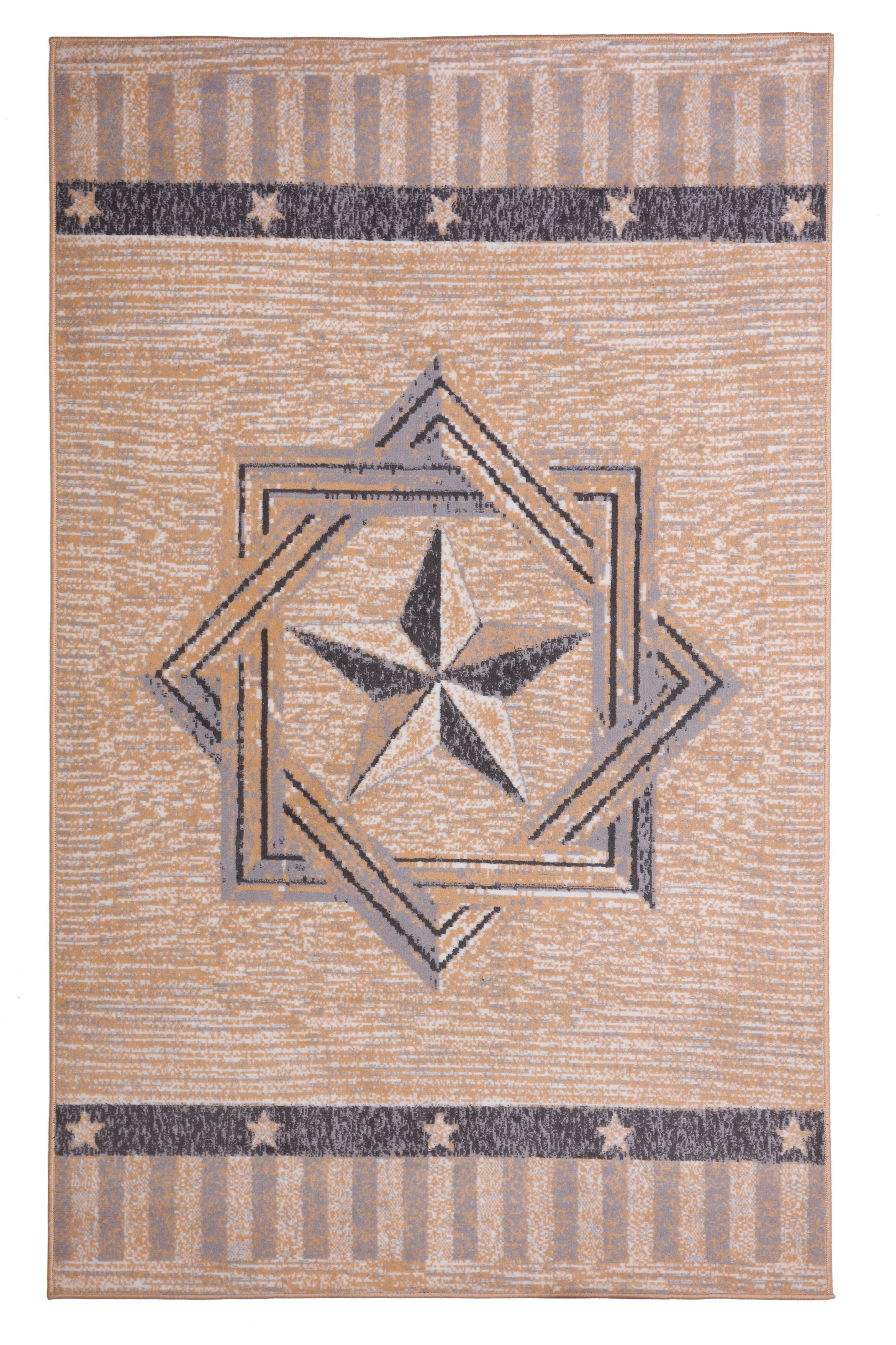 Small Star Rug Furnish My Place Texas Star Rug - 2 ft. x 4 ft., Beige Rustic, Novelty ...