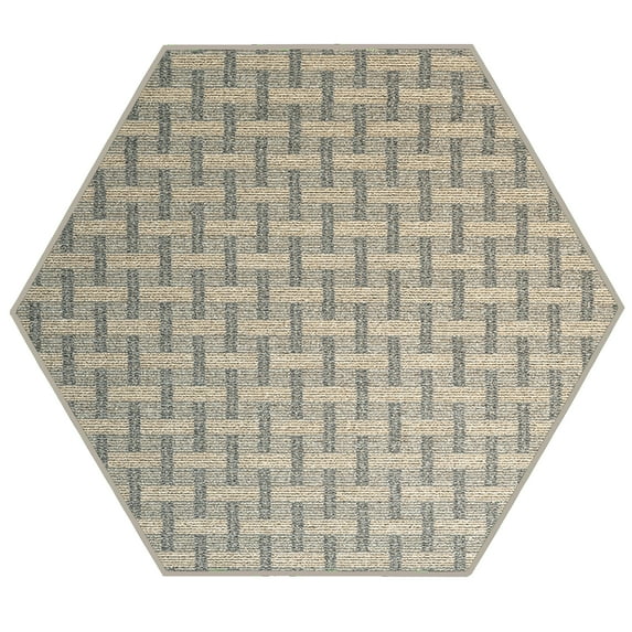 Furnishmyplace Union Indoor/Outdoor Commercial Color Rug - Beige, Area Rugs 4' Hexagon