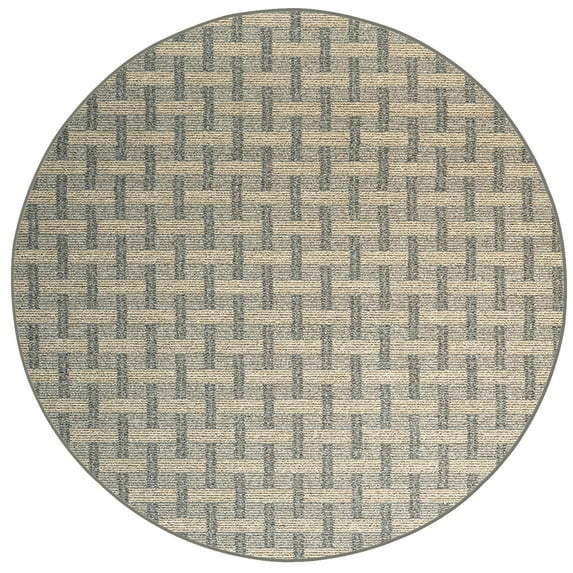 Furnishmyplace Union Indoor/Outdoor Commercial Color Rug - Beige, Area Rugs 6' Round