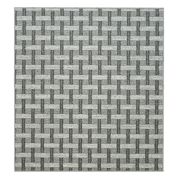 Furnish My Place Union Indoor/Outdoor Commercial Color Rug - Black, 2' x 2', Pet and Kids Friendly Rug. Made in USA, Square, Area Rugs Great for Kids, Pets, Event, Wedding