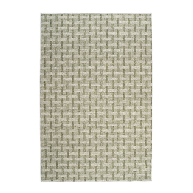 Furnishmyplace Union Indoor/Outdoor Commercial  Color Rug - Green, Area Rugs 2' x 3'