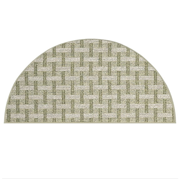 Furnishmyplace Union Indoor/Outdoor Commercial Color Rug - Green, Area Rugs 20" x 40" Half Round