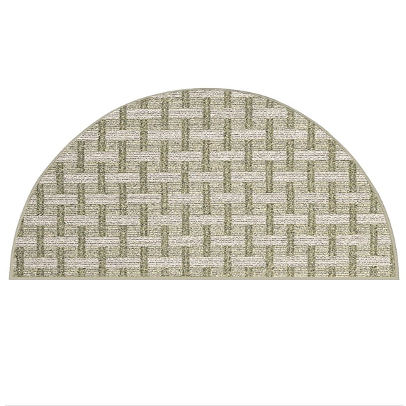 Furnishmyplace Union Indoor/Outdoor Commercial Color Rug - Green, Area Rugs 48" x 96" Half Round