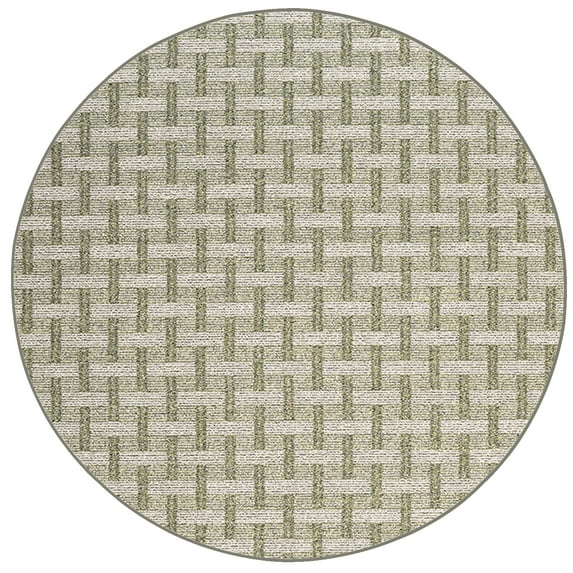 Furnishmyplace Union Indoor/Outdoor Commercial Color Rug - Green, Area Rugs 6' Round