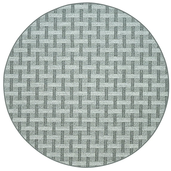 Furnishmyplace Union Indoor/Outdoor Commercial Color Rug - Grey, Area Rugs 9' Round