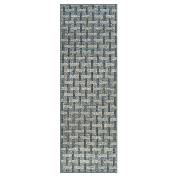Furnish My Place Union Indoor/Outdoor Commercial Color Rug - Navy, 3' x 28', Pet and Kids Friendly Rug. Made in USA, Runner, Area Rugs Great for Kids, Pets, Event, Wedding