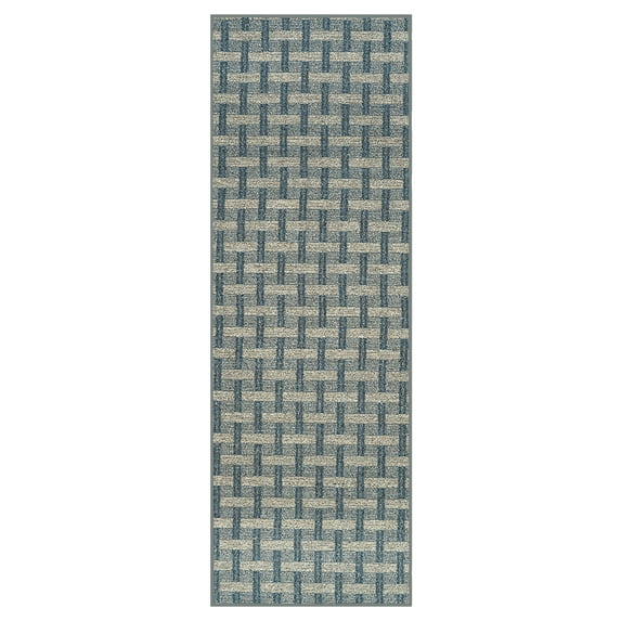 Furnish My Place Union Indoor/Outdoor Commercial Color Rug - Navy, 4' x 20', Pet and Kids Friendly Rug. Made in USA, Runner, Area Rugs Great for Kids, Pets, Event, Wedding