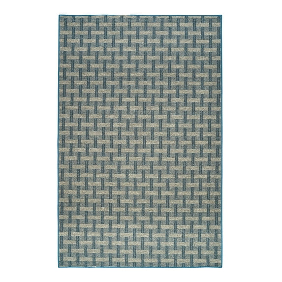 Furnish My Place Union Indoor/Outdoor Commercial Color Rug - Navy, 7' x 9', Pet and Kids Friendly Rug. Made in USA, Rectangle, Area Rugs Great for Kids, Pets, Event, Wedding