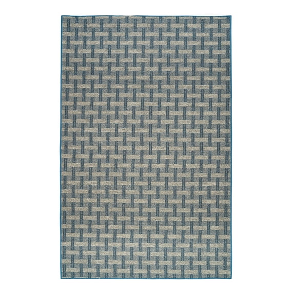 Furnish My Place Union Indoor/Outdoor Commercial Color Rug - Navy, 8' x 11', Pet and Kids Friendly Rug. Made in USA, Rectangle, Area Rugs Great for Kids, Pets, Event, Wedding