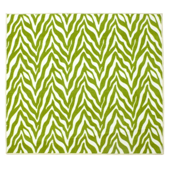 Furnish My Place Zebra Grassland Nomad Area Rug for Living Room, Dining Room, Kitchen, Bedroom, Made in India - 4' Square