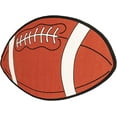 thumbnail image 1 of Furnish My Place 715 Football Shape 3'3"x5' Kids Play Area Rug for Playroom, Bathroom & Kindergarten Classroom, Football Shaped Rug, Anti Skid Rubber Backing, Multicolor, 1 of 8