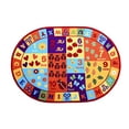 thumbnail image 1 of Furnish My Place 740 ABC With Numbers 9'x13'2" Oval ABC Area Rug for Kids, Educational Alphabet Letter & Numbers, Anti-Skid Rubber Backing, Multicolor, 1 of 5