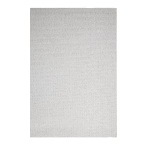 Furnish My Place Abstract Contemporary Geometrical Framed View Square Modern Plush Two Tone High Low Pattern Rug| Pet & Kids Friendly| Events Wedding | Made in USA - Framed Ivory, 3' x 5' Area Rug