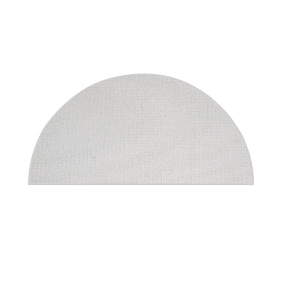 Furnish My Place Abstract Contemporary Geometrical Framed View Square Modern Plush Two Tone High Low Rug| Kids Friendly| Events Wedding | Made in USA - Framed Ivory, 72" x 144" Half Round Area Rug