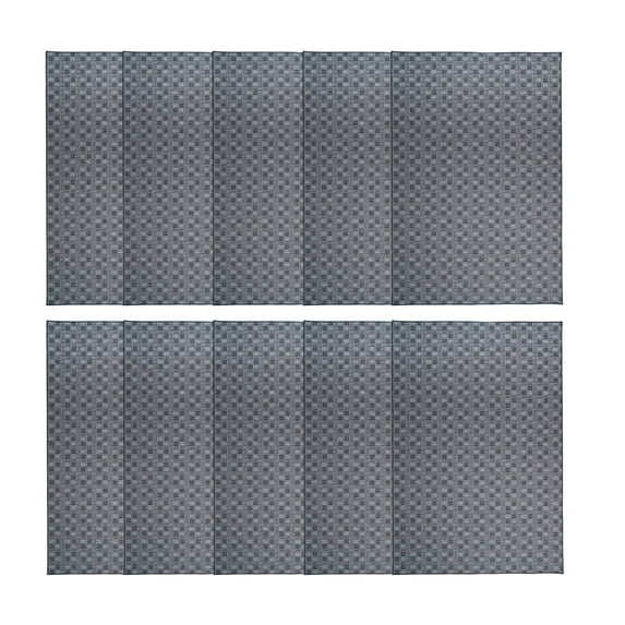 Furnish My Place Abstract Indoor/Outdoor Commercial Black Color Rug, Pet-Friendly, Baby Nursery Mat, Home Décor Rug for Living Room, Playroom, Made in USA, 1.5' x 2.25' Rectangle - Set of 10