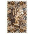 thumbnail image 1 of Furnish My Place Cabin Lodge Rug - 3 ft. 6 in. x 5 ft. 6 in., Multicolor, Exotic Reindeer Rug with Elaborate Borders, Jute Backing. Country Interior Decor, 1 of 10